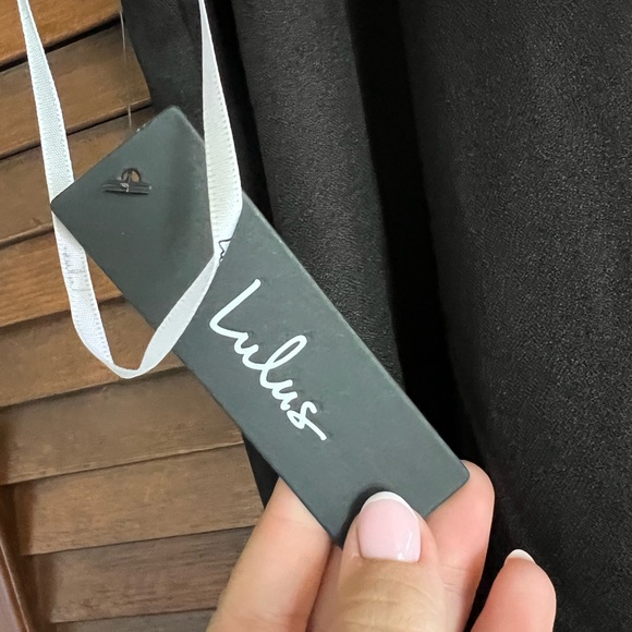 Lulu’s Black Halter Mini Dress - Picture 4 of 5